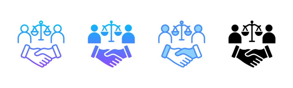 Dispute Multi Style Icon Set