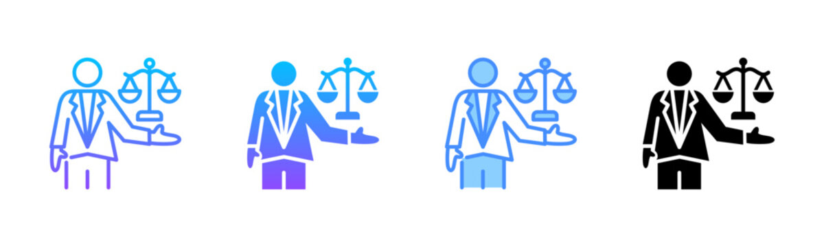 Prosecutor Multi Style Icon Set
