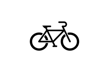 Minimalist Bike Icon Design
