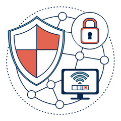 Cloud Computing Vector Illustration &ndash; SaaS and Online Infrastructure Concept