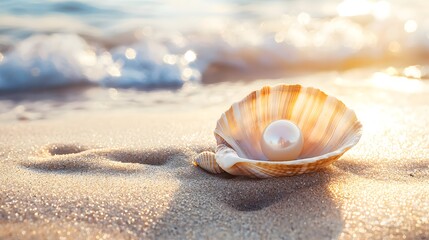 Luxury pearl seashell coast high resolution picture