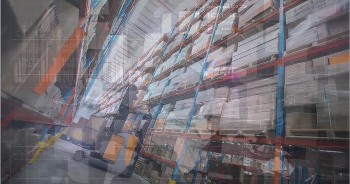 Animated video showcases a data warehouse concept in global shipping.