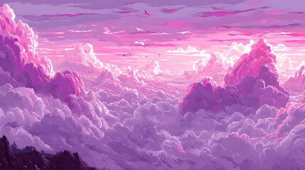 filled with layered translucent shapes, subtle gradients, modern digital art style, and open composition