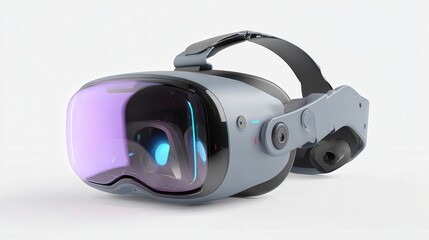 advanced VR headset product render isolated on white background