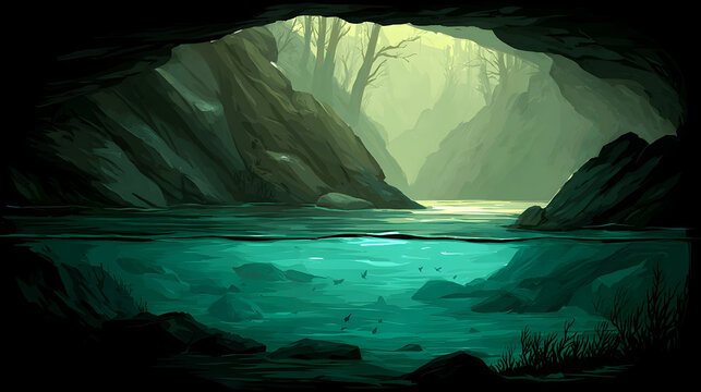 world with floating land fragments, glowing aquatic plants, and impossible gravity-defying scenery