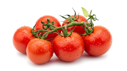 Fresh Organic Tomatoes on the Vine for Healthy Cooking and Nutrition