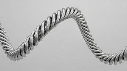 Complex Metallic Knot 3D Art