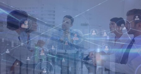 Animated video showcases a vast global network and digital connections concept. - Powered by Adobe