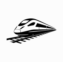 Spanish High-Speed Train Travel &ndash; Modern Railway Vector