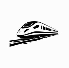 Spanish High-Speed Train Travel &ndash; Modern Railway Vector