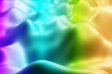 Soft abstract rainbow surface with smooth organic gradients