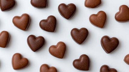 Delightful heart-shaped chocolate treats gourmet food styling dessert photography sweet heartwarming vibe