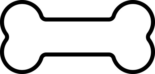 シンプルでかわいい骨の線画アイコン