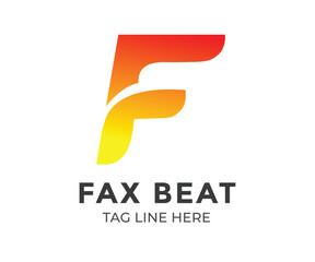 Dynamic Flame F Letter Logo 