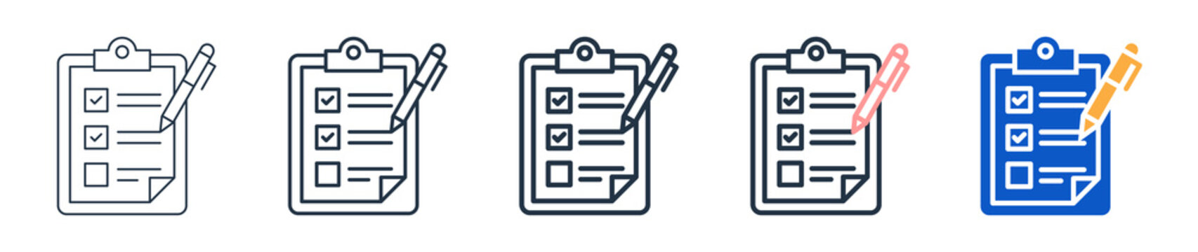 Action Item different style icons set vector illustration. 