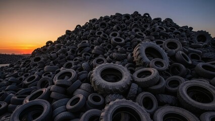 Tire Mountain End of the Road for Rubber.