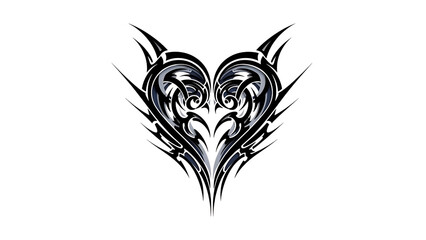 Abstract digital art with glowing white lines on black background