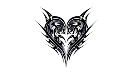 Abstract digital art with glowing white lines on black background