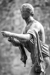 Pompeii. Statue of Apollo, Pompeii was an ancient Roman town-city near modern Naples, destroyed by the eruption of Vesuvius