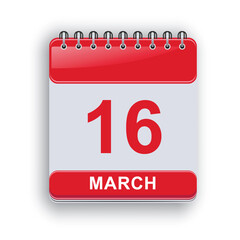 March 16 Daily Planner Template Clean Printable