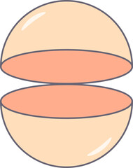 장난감-캡슐-가챠 캡슐-장난감 캡슐-토이캡슐-캡슐토이-캡슐 뽑기-열려있는-열린-위아래로 분리된 모습