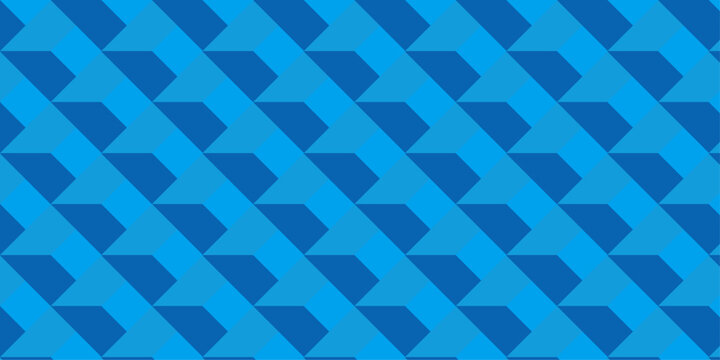 Minimal abstract blue cubes vector art. Geometric tiles and mosaic creative stylish seamless pattern block cube background. minimal Cubes mosaic shape vector design