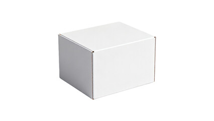 Fototapeta premium White Corrugated Cardboard Box for Packaging