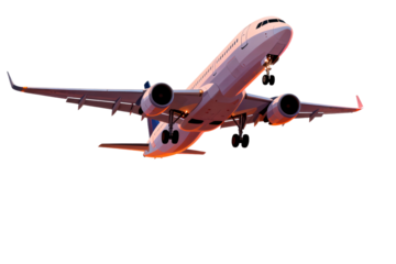 Airplane in Flight with Landing Gear Down