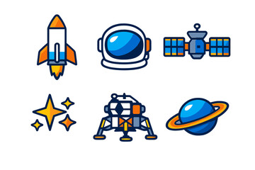 Space Icons Set © icon_art