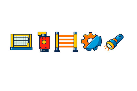 Collection of Industrial and Safety Icons