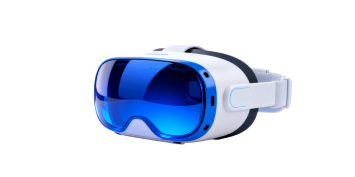 Blue Virtual Reality Headset for Immersive Experience - Powered by Adobe