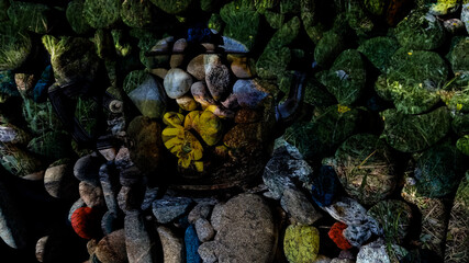 old cave in the forest