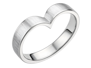 silver heart isolated on white