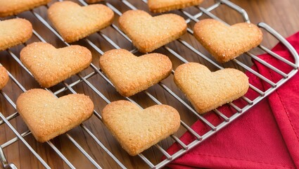 heart shaped cookies, valentine's day