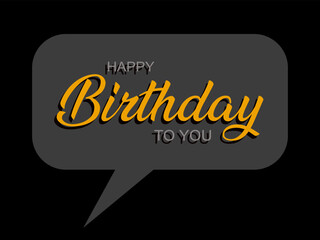 Happy Birthday To You greeting card. 