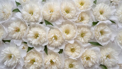 white flowers on  white background