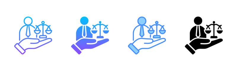 Compliance Manager Multi Style Icon Set