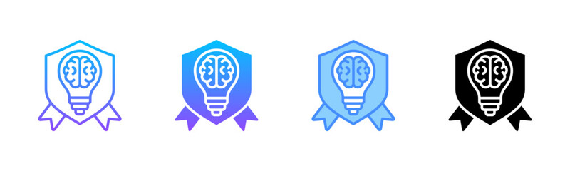 Intellectual Property Multi Style Icon Set