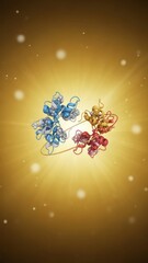 Molecular Structure Visualization Molecule Protein 3D Model. Concept featuring molecule, protein, 3d model, biochemistry, science.