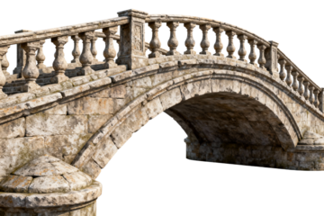 Ancient Stone Arch Bridge with Balustrade