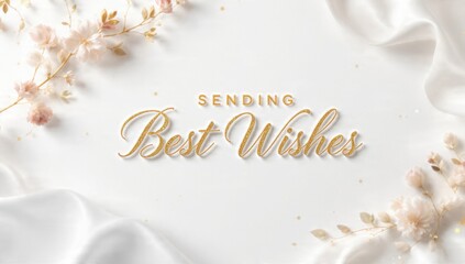 Sending Best Wishes with Floral Accents