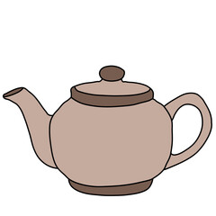 Obraz premium teapot isolated on white background