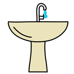 vector illustration of a bathroom decoration