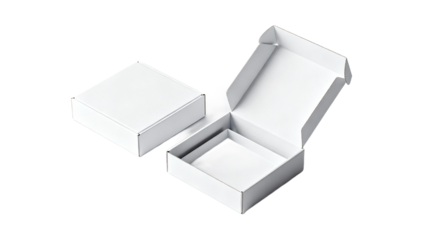 White Cardboard Packaging Box with Lid