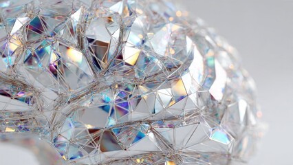 Abstract Crystal Brain Structure