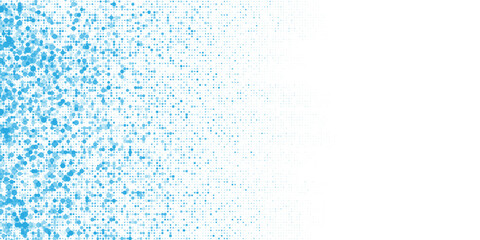 minimalist blue and white squared pixels. Abstract glitchy 8 bit video game backdrop. Vector comic art