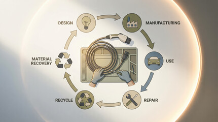 Circular Economy Process Stages with Technical Focus