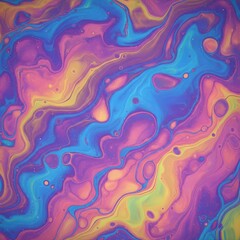 블루,노랑,핑크,보라,물감 섞인Blue, yellow, pink, purple, mixed with paint