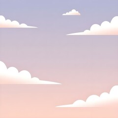 푸른색 분홍색 하늘 위 구름 그림 일러Blue, pink, clouds above the sky. It's a picture