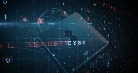 Animation of globe of network of connections with numbers and data processing - Powered by Adobe